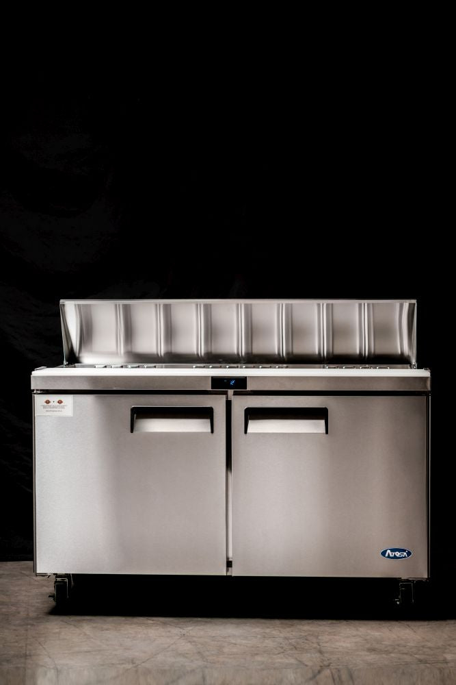 Atosa Double Door Sandwich Prep Table Refrigerator MSF8302