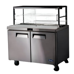 Atosa 2 Door Sandwich Bar With Glass Canopy 1225Mm MSF8302G