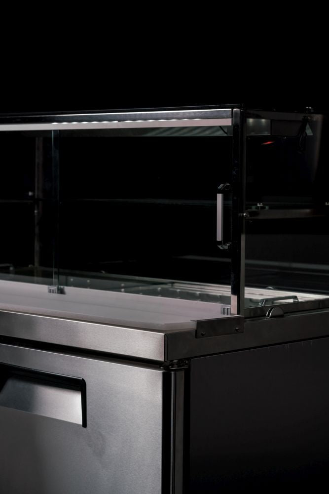 Atosa 2 Door Sandwich Bar With Glass Canopy 1225Mm MSF8302G