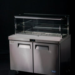Atosa 2 Door Sandwich Bar With Glass Canopy 1225Mm MSF8302G