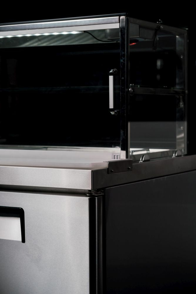 Atosa 2 Door Sandwich Bar With Glass Canopy 1225Mm MSF8302G