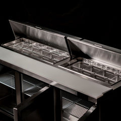 Atosa Three Door Sandwich Prep Table Refrigerator MSF8304