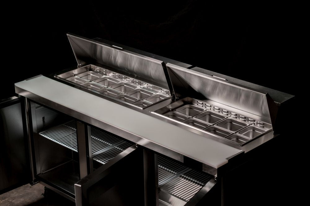 Atosa Three Door Sandwich Prep Table Refrigerator MSF8304