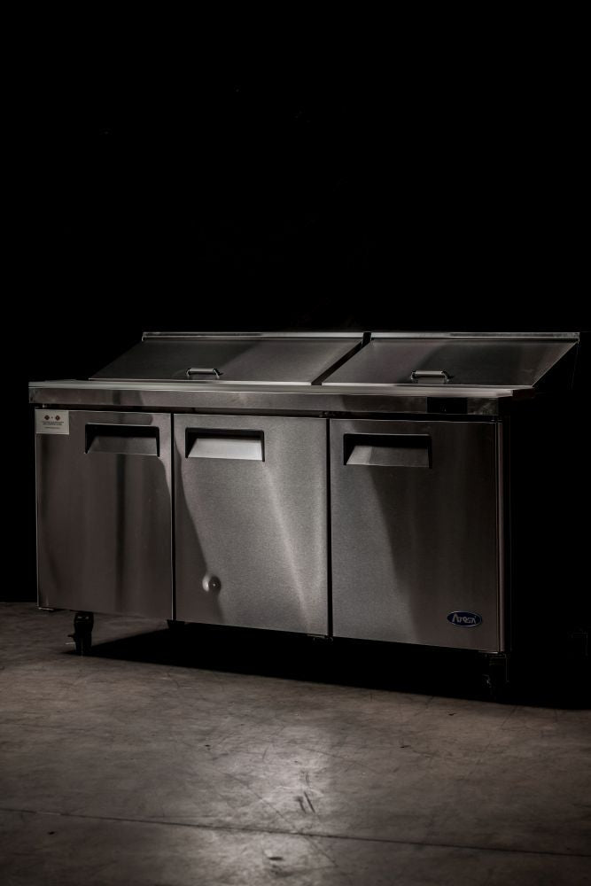 Atosa Three Door Sandwich Prep Table Refrigerator MSF8304