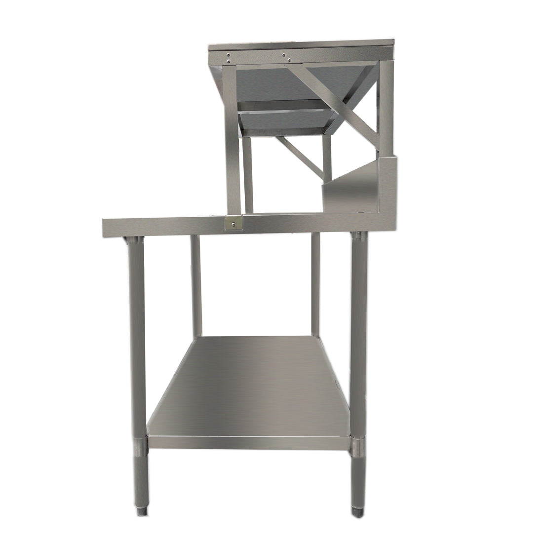 Modular Systems 340 Grade Modular Heavy Duty Salamander Bench With Shelf Braces SMB-8-1200