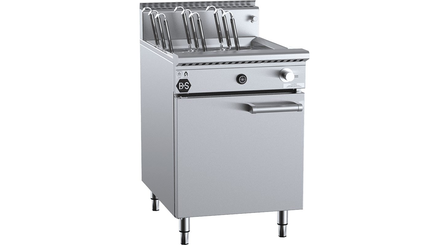 B+S Black Noodle Cooker 9 Baskets LPG