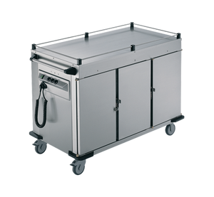 Rieber NORM-III-0 - 3 x Heated Cabinets Mobile Food Transport Trolley