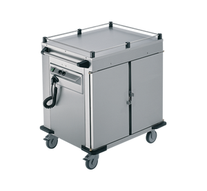 Rieber NORM-II-0 - 2 x Heated Cabinets Mobile Food Transport Trolley