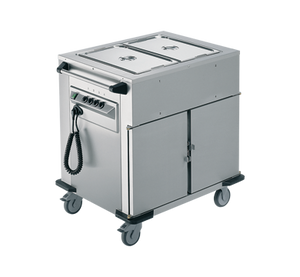 Rieber NORM-II-2 - Bain Marie Top 2 x Heated Cabinets Mobile Food Transport Trolley