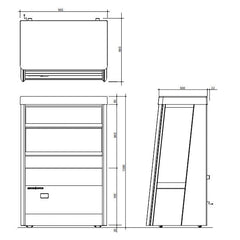 Skope 314L Open Deck Display Fridge OD400N