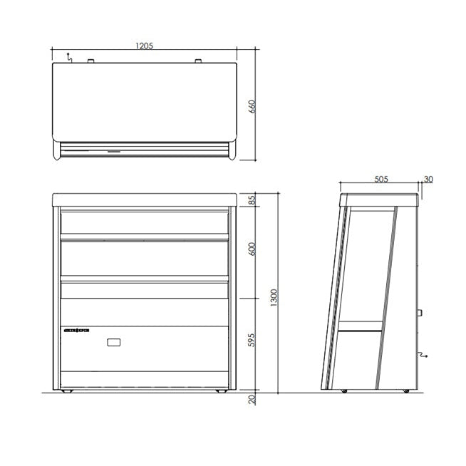 Skope OD460N Open Deck Fridge