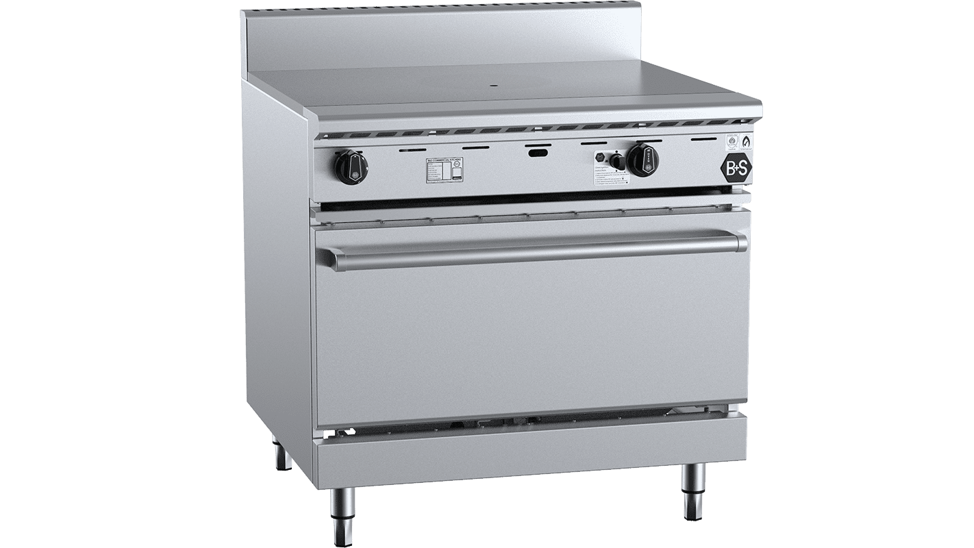 B+S Black Oven with 900mm Target Top LPG