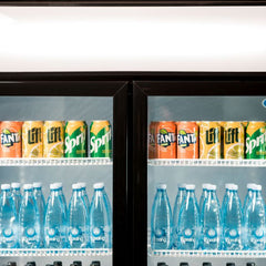Atosa Double Glass Door Mounted Refrigerator P1000WB-A