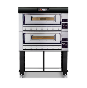 Moretti Forni Gas Double Deck Oven on Stand 12x 30cm Pizza COMP P110G A/2/S