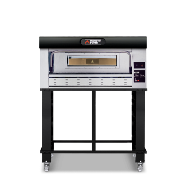 Moretti Forni Gas Single Deck Oven on Stand 6x 30cm Pizza COMP P110G A/1/S