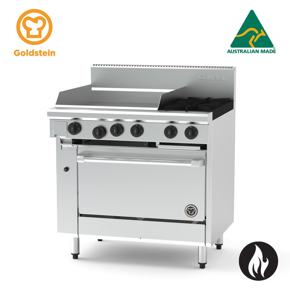 Goldstein Gas 2 Burners, 610 X 520 X 20 mm Griddle, 28