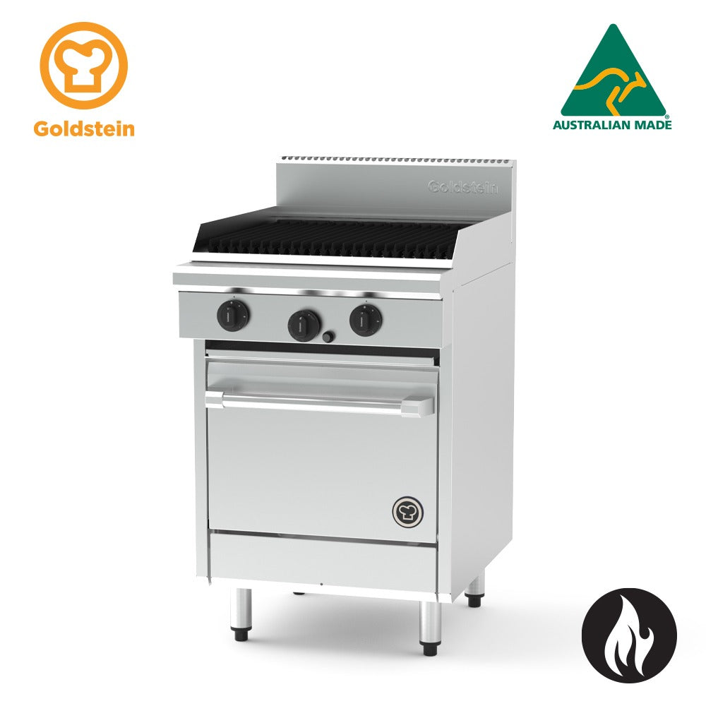 Goldstein Gas 610 X 510 mm BBQ, 20'' Gas Fan Forced Oven PF24Q20FF-X