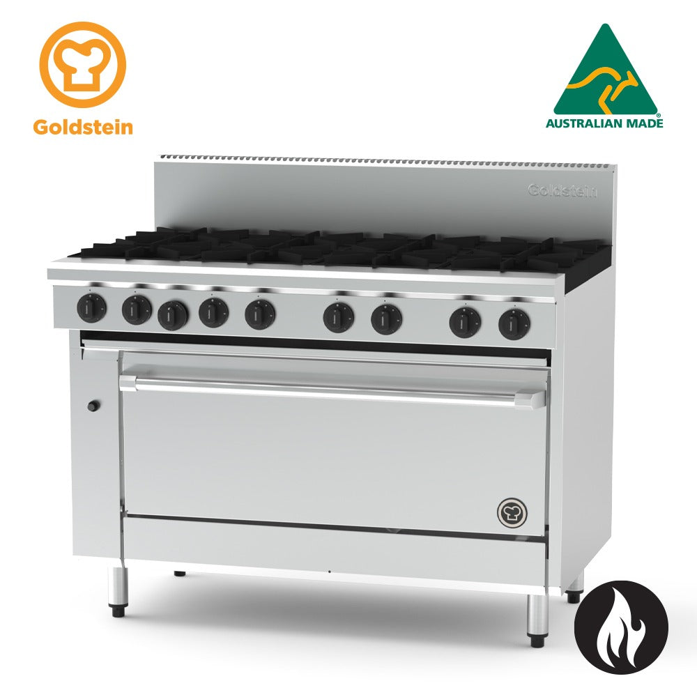 Goldstein Gas 8 Burners, 40'' Fan Forced Gas Oven PF840FF-X
