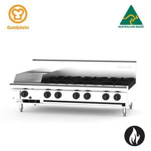 Goldstein Gas 6 Burners, 305 X 520 X 20 mm Griddle PFB12G6-X