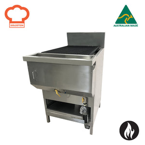 Goldstein Gas 4 Inline Cast Iron Burners, Grill Size 600W X 575D mm RBA-HD4