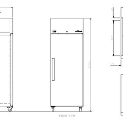 Williams Crystal - One Door Stainless Steel Upright Bakery Retarder