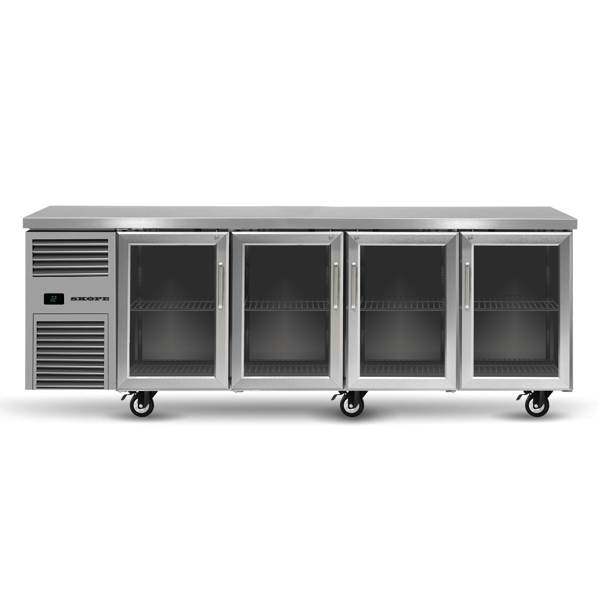 Skope ReFlex 4 Glass Door Underbench GN 1/1 Compatible Fridge RF7.UBR.4.GD