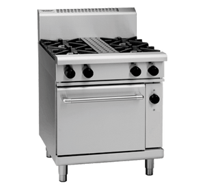 Waldorf 800 Series RNL8510GEC - 750mm Gas Range Electric Convection Oven Low Back Version