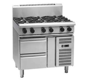 Waldorf 800 Series RNL8600G-RB - 900mm Gas Cooktop Low Back Version – Refrigerated Base