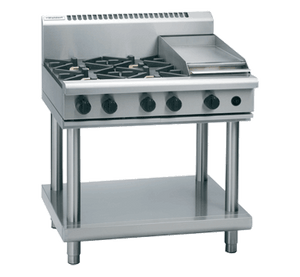 Waldorf 800 Series RNL8603G-LS - 900mm Gas Cooktop Low Back Version – Leg Stand
