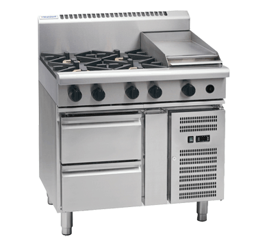 Waldorf 800 Series RNL8603G-RB - 900mm Gas Cooktop Low Back Version – Refrigerated Base