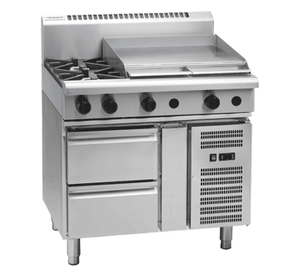 Waldorf 800 Series RNL8606G-RB - 900mm Gas Cooktop Low Back Version – Refrigerated Base