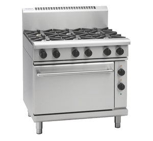 Waldorf 800 Series RNL8610GE - 900mm Gas Range Electric Static Oven Low Back Version