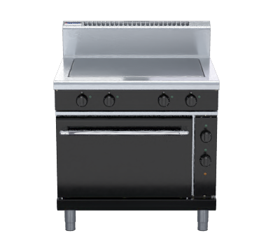 Waldorf Bold RNB8114EC - 900mm Electric Solid Top Convection Oven Range