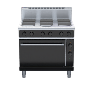 Waldorf Bold RNB8610SEC - 900mm Electric Sealed Hobs Range Convection Oven