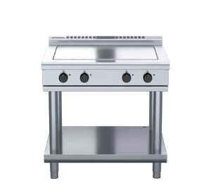 Waldorf 800 Series RNL8104E-LS - 900mm Electric Solid Top Low Back Version - Leg Stand