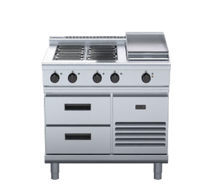 Waldorf 800 Series RNL8603E-RB - 900mm Electric Cooktop Low Back Version – Refrigerated Base