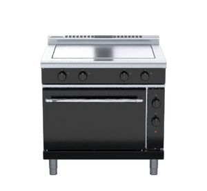 Waldorf Bold RNLB8114E - 900mm Electric Solid Top Static Oven Range Low Back Version