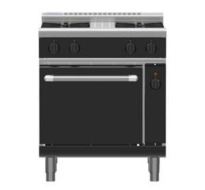 Waldorf Bold RNB8513GEC - 750mm Gas Range Electric Convection Oven