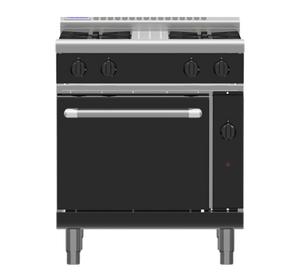 Waldorf Bold RNLB8510G - 750mm Gas Range Static Oven Low Back Version