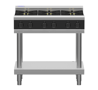 Waldorf Bold RNB8600G-LS - 900mm Gas Cooktop - Leg Stand