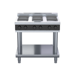 Waldorf Bold RNLB8600SE-LS - 900mm Electric Cooktop Sealed Hobs Low Back Version - Leg Stand