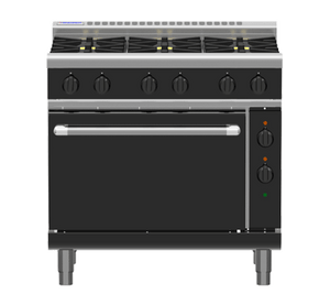 Waldorf Bold RNLB8616GE - 900mm Gas Range Electric Static Oven Low Back Version