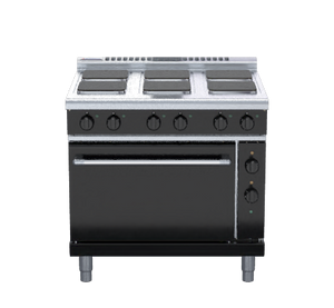 Waldorf Bold RNLB8610SE - 600mm Electric Sealed Hobs Range Static Oven Low Back Version