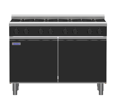 Waldorf Bold RNLB8800G-CD - 1200mm Gas Cooktop Low Back Version - Cabinet Base