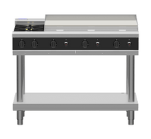 Waldorf Bold RNLB8809G-LS - 1200mm Gas Cooktop Low Back Version - Leg Stand