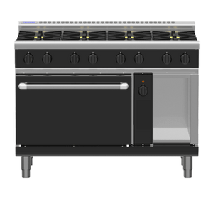Waldorf Bold RNLB8816GEC - 1200mm Gas Range Electric Convection Oven Low Back Version