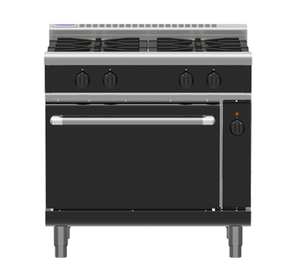 Waldorf Bold RNB8910GEC - 900mm Gas Range Electric Convection Oven