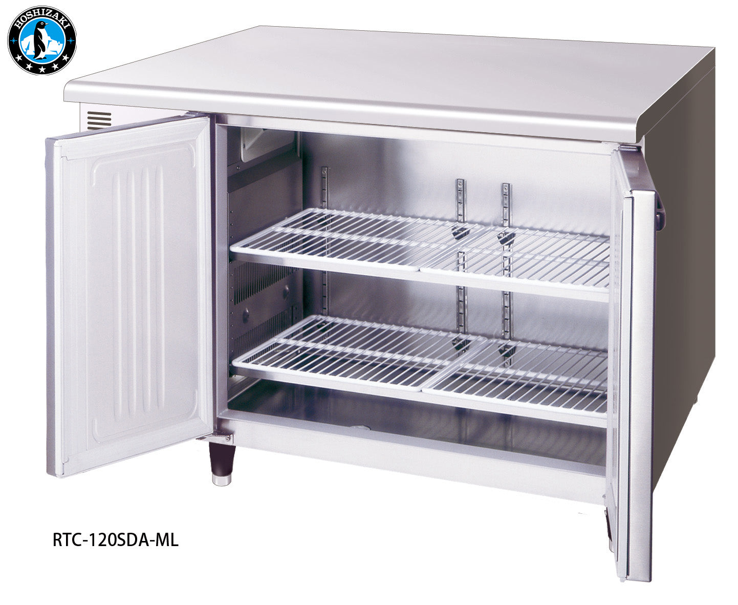 Hoshizaki Pillarless 2 Door Underbench Fridge - 1200mmWx700mmD
