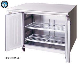 Hoshizaki Pillarless 2 Door Underbench Fridge - 1200mmWx700mmD