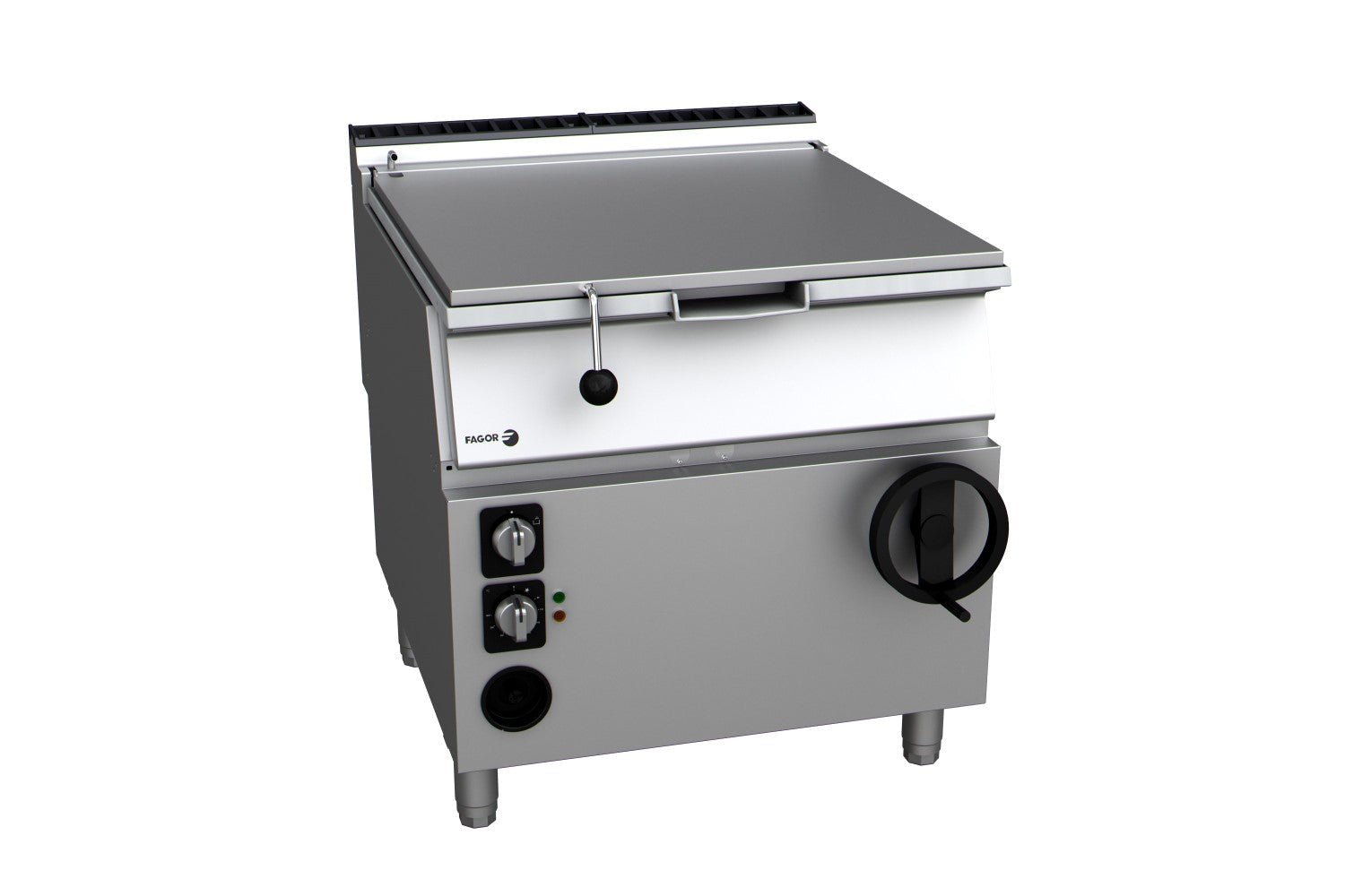 Fagor Kore 900 Series gas tilting bratt pan SB-G910I with crank handle and front control panel